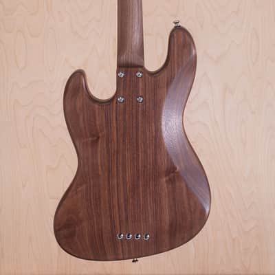 D. Lakin Basses - 6034 Swamper 4-string Bass - Natural Walnut image 3