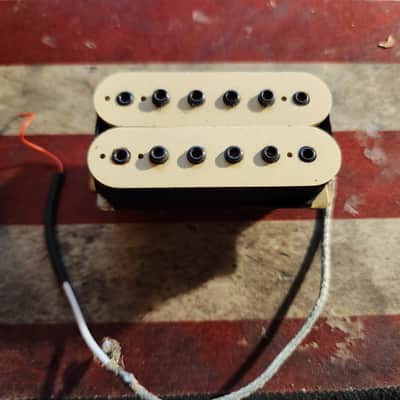 Early Dimarzio Super Distortion 1972 Double Cream Stamped Bobbins image 1