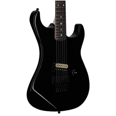 Kramer 1983 Baretta Reissue Electric Guitar (with Hard Case), Ebony, Open Box (Very Good)