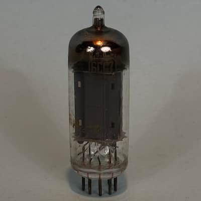 RCA 6CG7 6FQ7 Vintage Gray Plate Halo Getter Tube! T429 image 1