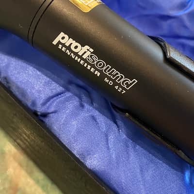 Sennheiser MD 427 ProfiSound Handheld Cardioid Dynamic Microphone 1980s - Black image 6