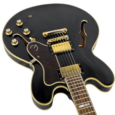 Epiphone Sheraton II Pro Ebony Semi-Hollow Electric Guitar 2019 (Used) image 7