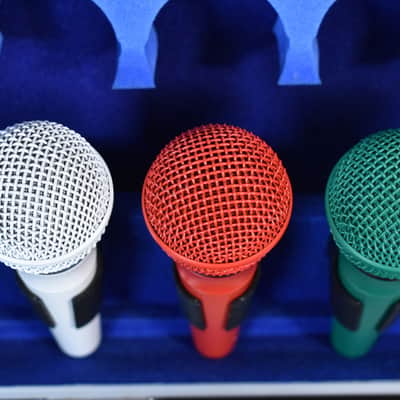 1980s Audio-Technica ATM41 "The Microphone Wardrobe" Colored Microphone Set image 4