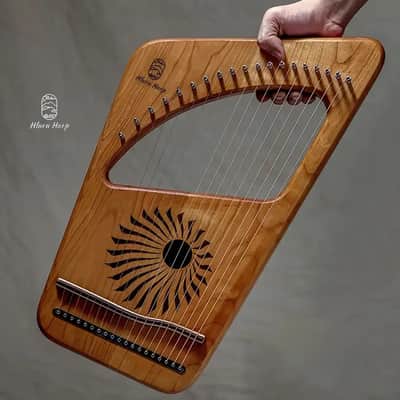 19-String Cherry Wood Lyre Harp – Warm Resonance & Elegant Design image 3