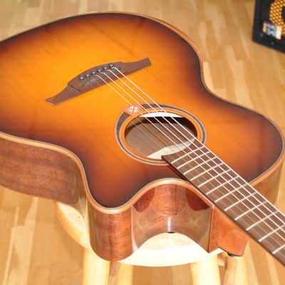 LAG Tramontane T118ABCE BRS Brown Sunburst / Bevel Special Edition / Auditorium Cutaway Electro / 2412LT22950 image 5