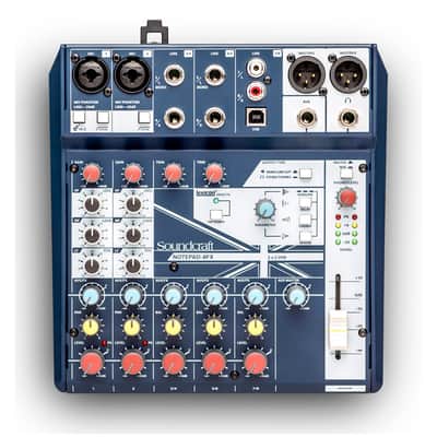 Soundcraft Notepad-8FX 8 Channel Analogue Mixer with USB and FX image 2