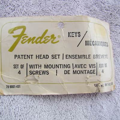 Vintage Fender Bass Tuner Packaging For 4 Fender Bass Tuners Early 70's image 1