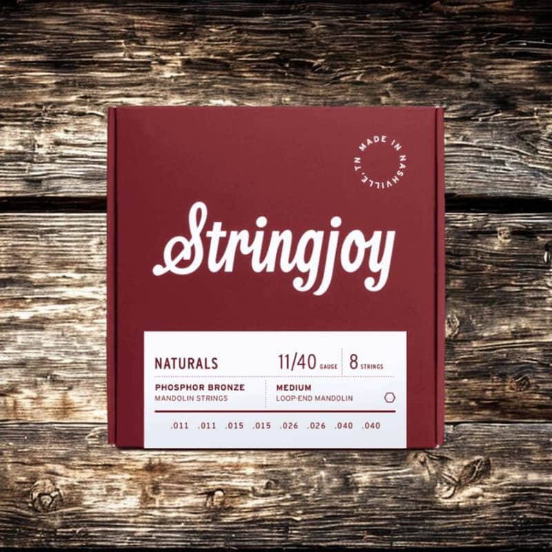 Stringjoy Naturals | Medium Gauge (11-40) Phosphor Bronze Mandolin Strings image 1