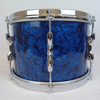 Premier 20,12,16" Blue Pearl Drum Set 3Ply Birch+Die-Cast-Rims Vintage 60s#54 UK image 11