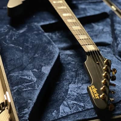Schecter Cesar Soto E-1 Signature Electric Guitar in Satin Black image 6