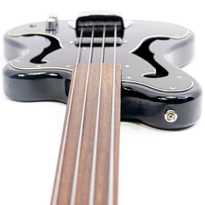 Eastwood MRG Series EUB-1 Fretless Electric Bass with Case – Black image 6