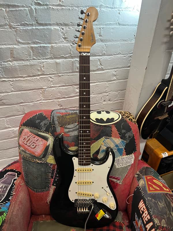 Fender Stratocaster 89/90 - Black sparkle image 1