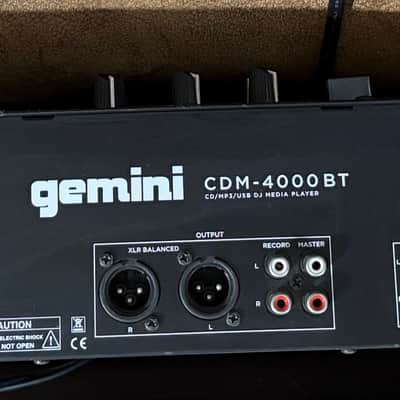 Gemini CDM-4000BT Dual Deck DJ Controller 2020 - Present - Black image 3