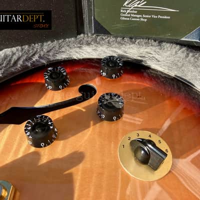 ♚RARE♚MINTY 2010 Gibson CUSTOM SHOP ES-137 Custom♚AAA♚EBONY♚TRIBURST♚COA♚335*339 image 9