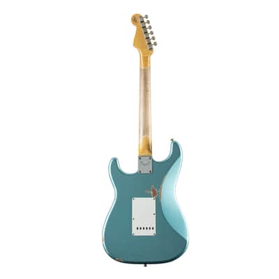 Fender Limited Edition '59 Stratocaster HSS Relic Daphne Blue Metallic - Custom Electric Guitar image 3