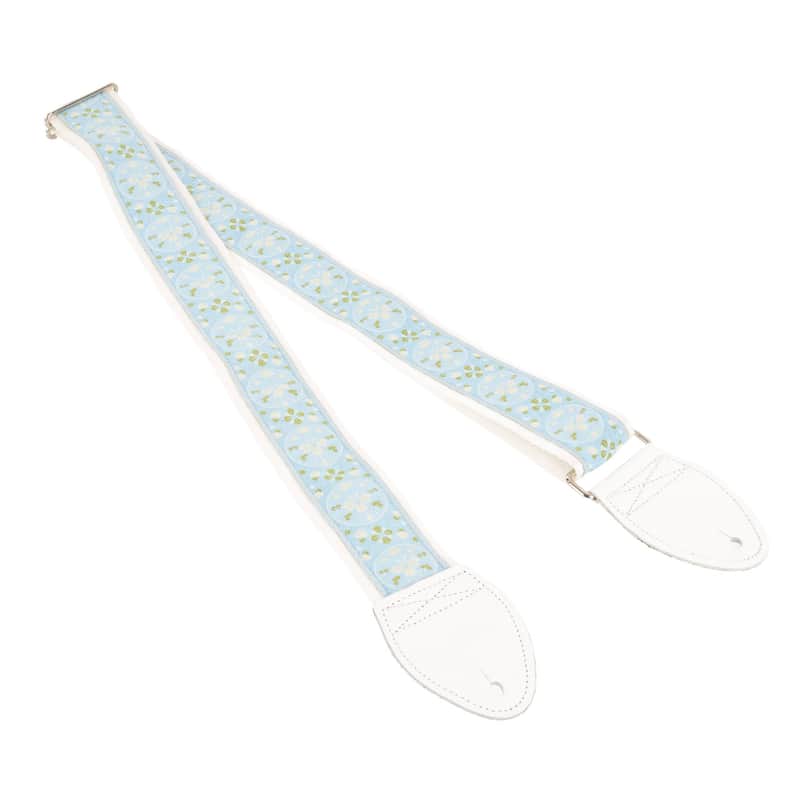 Souldier 2" Guitar Strap - "Medallion" Blue and White image 1