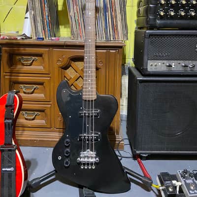 Custom made Krist Novoselic RD bass (left handed) 2000s  Gloss Black image 1