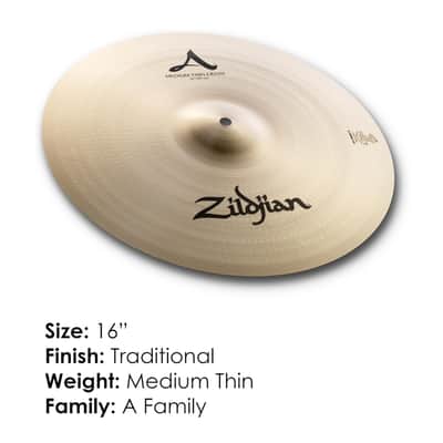 Zildjian Company A Series Medium-Thin Crash Cymbal (16 Inches) image 2