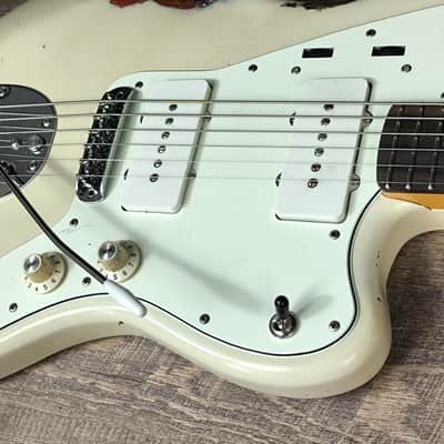 MyDream Partcaster Custom Built - Baryton JM Aged White Over Sunburst Asyllum image 4