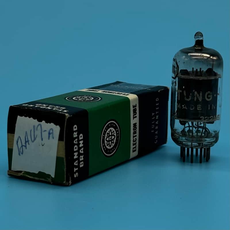 1960s Tung Sol 12AU7A ECC82 Vintage Long Plate Halo Getter Preamp Tube! T339 image 1