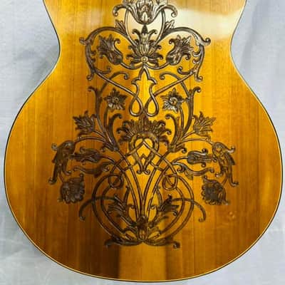 Blueberry Handmade Grand Concert Size Acoustic Guitar with Arm Rest image 13
