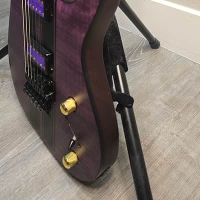 Schecter Banshee GT FR 6-String Electric Guitar - Satin Trans Purple image 5