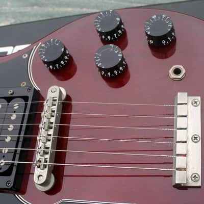 Burny  Jimmy Page Red RSG-140 Double Neck Guitar CIRCA 1992 Cherry Red image 14