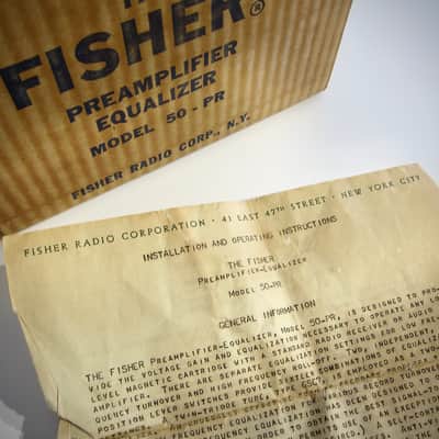 The Fischer Model 50-PR Vintage Preamplifier and Equalizer Circa-1940s-Brown Bakelite image 11