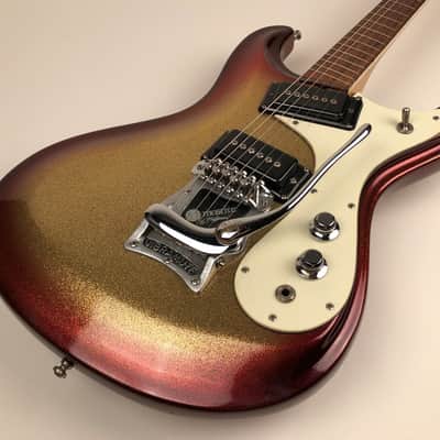 Very Rare 1965 Mosrite Ventures Vibramute in Custom Color Sparkle Sunburst & Original Hardshell Case image 1