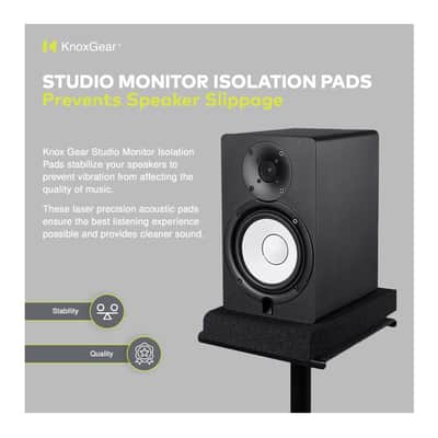 Knox Gear Studio Monitor Isolation Pads Suitable for 8 inch Speakers (2-Pack) image 9