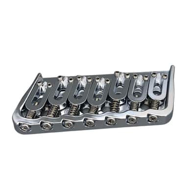 7-String Multi-Scale Guitar Bridge - Chrome (Fast Free US Shipping!) image 5