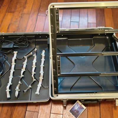 free shipping modular eurorack case 12u 84hp, abs-12uk flight case, 4 behringer eurorack 84hp rack, 2 Behringer CP1A Eurorack Power Supply Module image 2