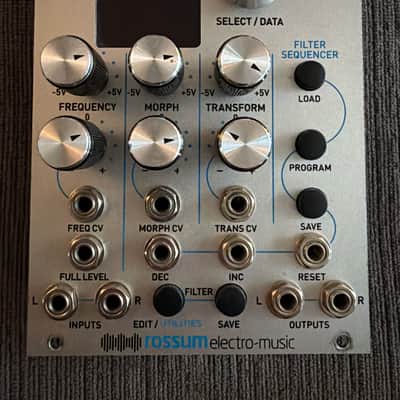 Rossum Electro-Music Morpheus Stereo Morphing Z-Plane Filter Eurorack Module 2016 - 2021 - Silver image 1