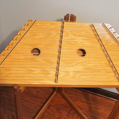 grassroots hammered dulcimer 1991 light brown stain image 1