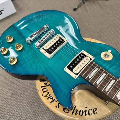 2017 Gibson Les Paul Studio Deluxe IV Caribbean Night w/ Case image 9