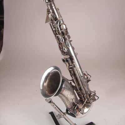 Seltenes Vintage Diamond Eb Altsaxophon Sax Alt Polster neu rare alto sax new pads versilbert image 1