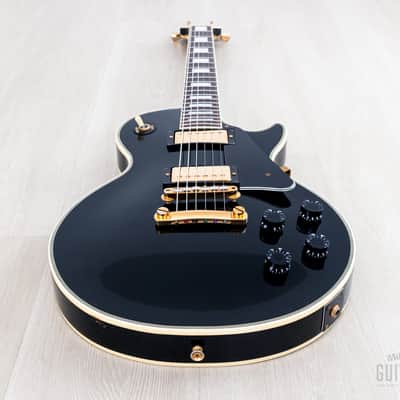1995 Orville Les Paul Custom Black Beauty LPC-75 Ebony Gibson-Licensed, Japan Terada image 10