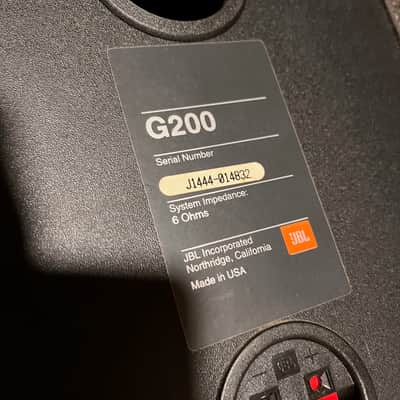 US-Made 90's JBL G200 bookshelf speakers (pair) in black image 4