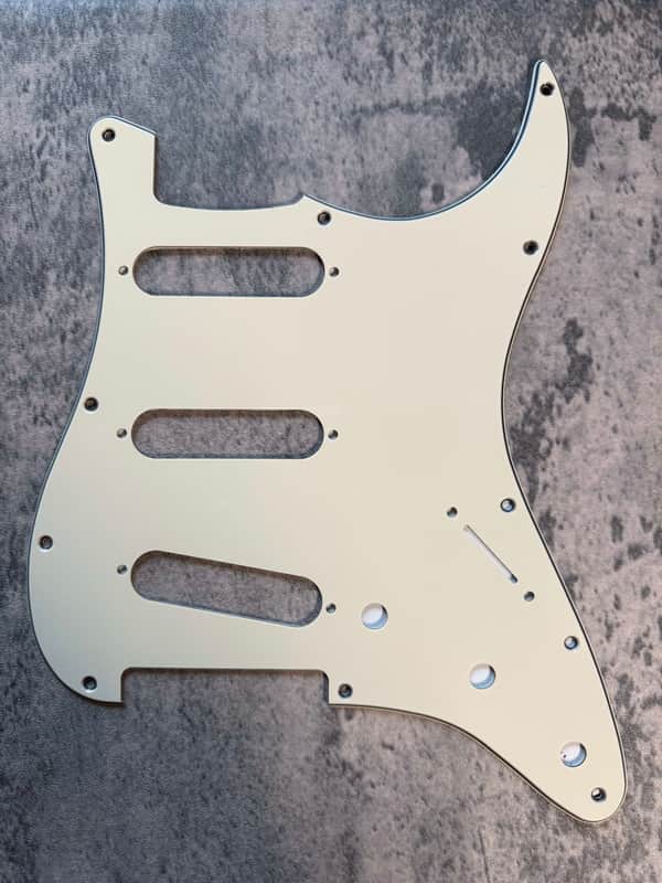 BMC Standard Stratocaster® Strat® Pickguard 3 Ply 11 Hole SSS Single Single Single Cream [L22] image 1
