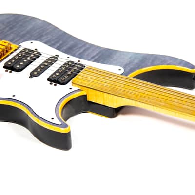 Vigier Excalibur Surfreter Fretless Electric Guitar Owned by Kiko Loureiro image 11
