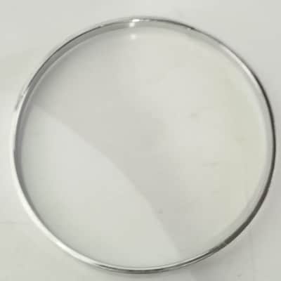 *Gretsch 7" Straight Tom Drum Batter Rim/Hoop Brass COB Chrome Vintage 40s 4.3mm image 4