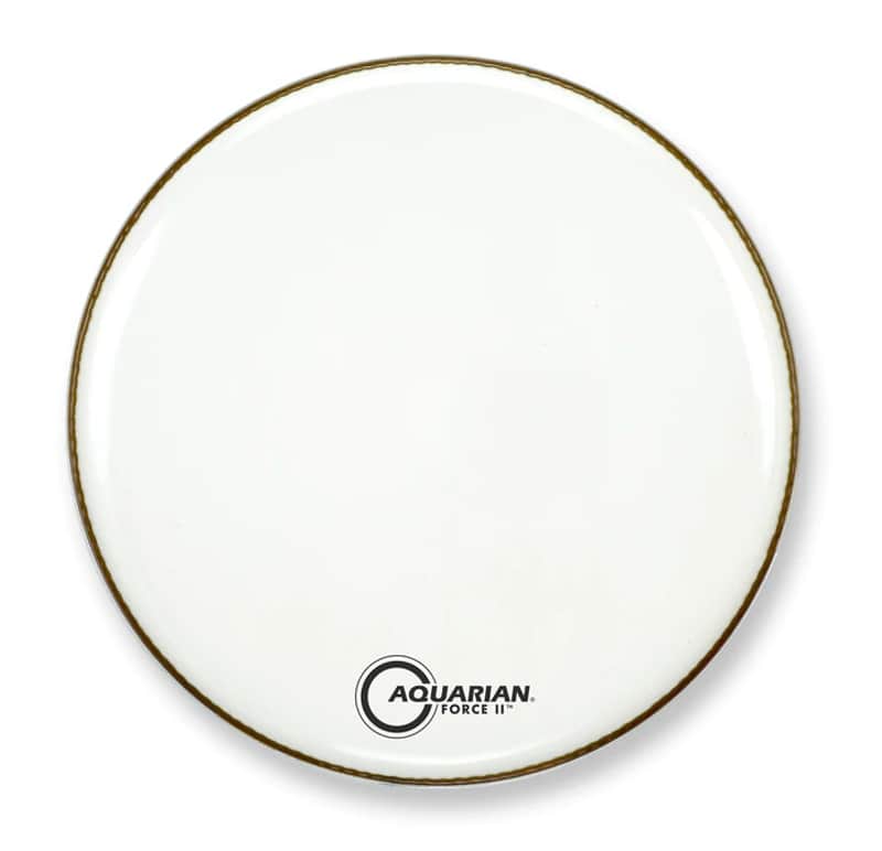 Aquarian Full Force II Bass Drum Head 18" White image 1