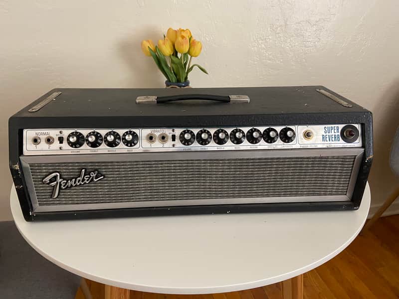 Vintage Fender Super Reverb Tube Amp Head – Silverface w/ Reverb & Tremolo image 1