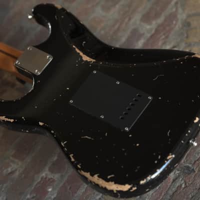 Del-Tone 50s S-Style - Black - Heavy Aging image 4