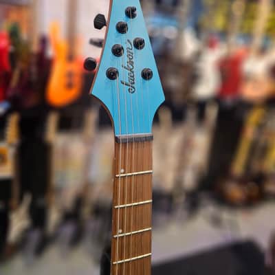 Jackson Pro Series Misha Mansoor Signature Juggernaut HT6 with Caramelized Maple Fretboard 2019 - Present - Matte Blue Frost image 3