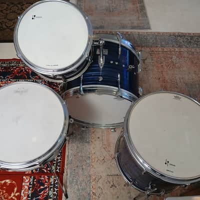 Sonor Rare 1960 Tear Drop - Chicago Blue Ripple image 3