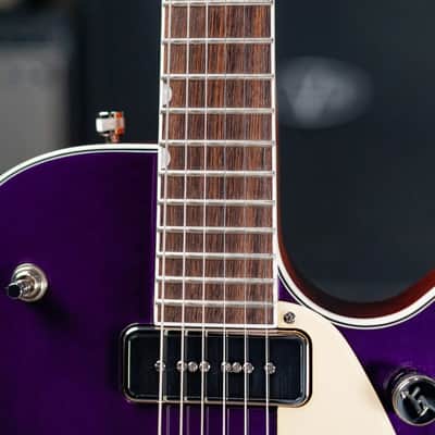 Gretsch G5210T-P90 Electromatic Jet Two 90 Single-Cut with Bigsby Electric Guitar - Amethyst - Demo image 8