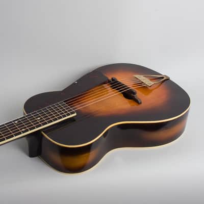 Vivi-Tone  Acousti-Guitar Acoustic Guitar (1936), ser. #587, original black chipboard case. image 7
