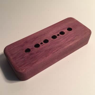 Guilford Purpleheart P-90 Pickup Cover fits Seymour Duncan/PRS and others - 1 Cover Natural Wood image 1
