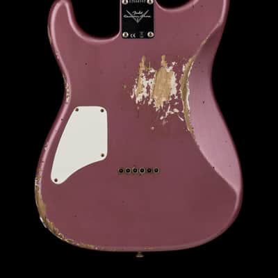Fender Custom Shop 1966 Stratocaster SH Heavy Relic - Aged Burgundy Mist Metallic #88392 image 2